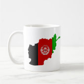 Mug Carte de drapeau de l'Afghanistan (Gauche)
