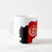 Mug Carte de drapeau de l'Afghanistan (Devant gauche)