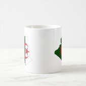 Mug Carte de drapeau de l'Algérie (Centre)