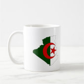 Mug Carte de drapeau de l'Algérie (Gauche)
