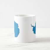 Mug Carte de drapeau de l'Antarctique (Centre)