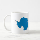 Mug Carte de drapeau de l'Antarctique (Gauche)