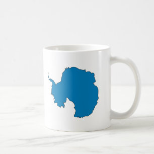 Mug Carte de drapeau de l'Antarctique