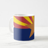 Mug Carte de drapeau de l'Arizona (Devant gauche)