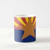 Mug Carte de drapeau de l'Arizona (Centre)