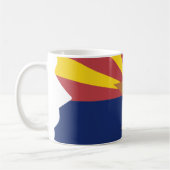 Mug Carte de drapeau de l'Arizona (Gauche)