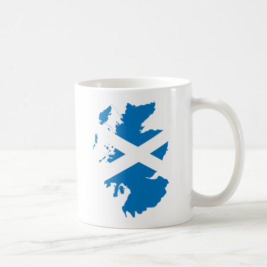 Mug Carte de drapeau de l'Ecosse normale (Droite)