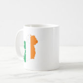 Mug Carte de drapeau de l'Irlande (Devant gauche)