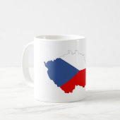 Mug carte de drapeau de pays de République Tchèque (Devant gauche)