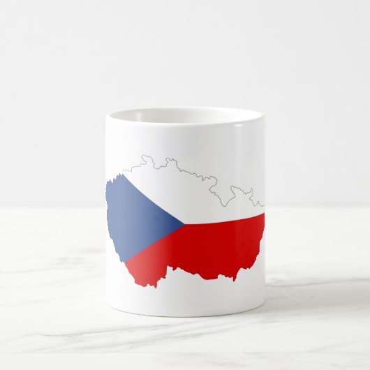 Mug carte de drapeau de pays de République Tchèque (Centre)