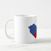Mug carte de drapeau de pays de République Tchèque (Gauche)