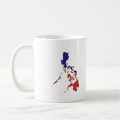 Mug Carte de drapeau de Philippines (Gauche)