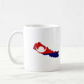 Mug Carte de drapeau du Népal (Gauche)