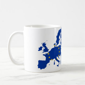 Mug Carte de drapeau d'Union européenne