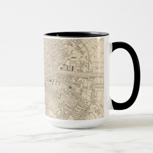 Mug Carte de Dublin, Irlande (Droite)