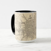 Mug Carte de Dublin, Irlande (Devant gauche)