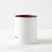 Mug Carte de fidélité de salon de café simple moderne (Centre)
