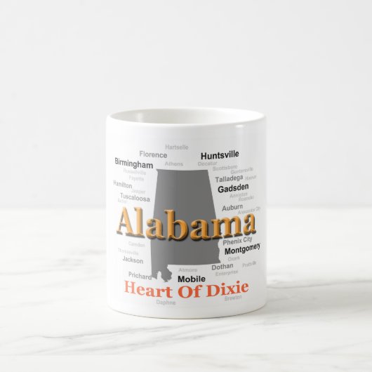 Mug Carte de fierté de l'Alabama (Centre)