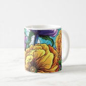 Mug Carte de fleurs gras (Devant droit)