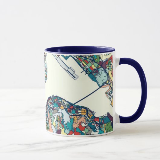 Mug Carte de Hong Kong, Chine (Droite)