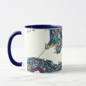 Mug Carte de Hong Kong, Chine (Gauche)