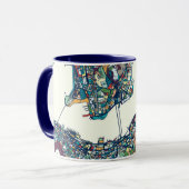 Mug Carte de Hong Kong, Chine (Devant gauche)