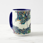 Mug Carte de Hong Kong, Chine (Devant gauche)