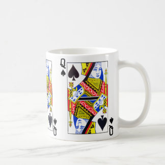 Mug Carte de jeu de la reine des pique