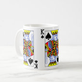 Mug Carte de jeu King of Spades (Devant gauche)