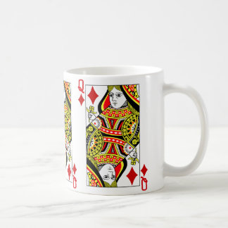 Mug Carte de jeu Queen of Diamonds