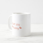 Mug Carte de jour pour la mère et le bébé amour des mè (Devant gauche)