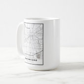 Mug Carte de Kalamazoo (Devant gauche)