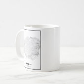 Mug Carte de Kauai (Devant gauche)