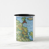 Mug Carte de la bataille de La Corogne (Centre)