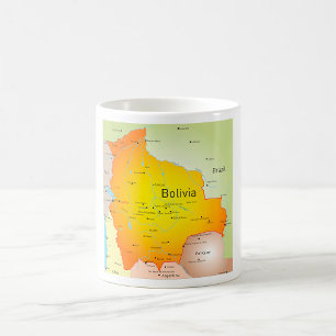Mug Carte de la Bolivie