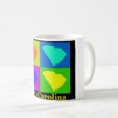 Mug Carte de la Caroline du Sud (Devant droit)