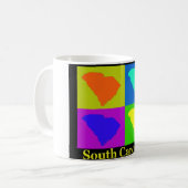 Mug Carte de la Caroline du Sud (Devant gauche)