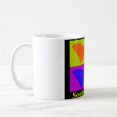 Mug Carte de la Caroline du Sud (Gauche)
