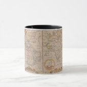 Mug Carte de la circumnavigation de Drake du globe (Centre)