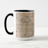 Mug Carte de la circumnavigation de Drake du globe (Gauche)