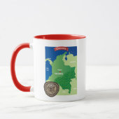 Mug Carte de la Colombie (Gauche)