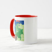 Mug Carte de la Colombie (Devant gauche)