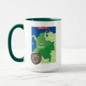 Mug Carte de la Colombie (Gauche)