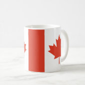 Mug Carte de la feuille d'érable canadienne (Devant droit)