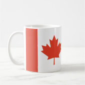 Mug Carte de la feuille d'érable canadienne (Gauche)