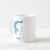 Mug Carte de la Grèce (Devant gauche)