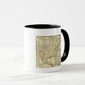 Mug Carte de la ligne côtière de l'Atlantique (Devant droit)