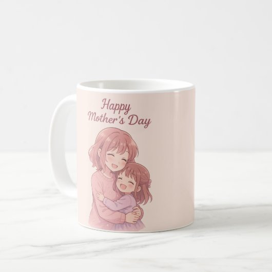 Mug Carte de la Mère de la couleur préférée de maman (Devant gauche)