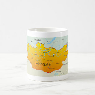 Mug Carte de la Mongolie