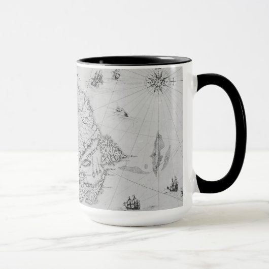 Mug Carte de la nouvelle France ou Canada (Droite)